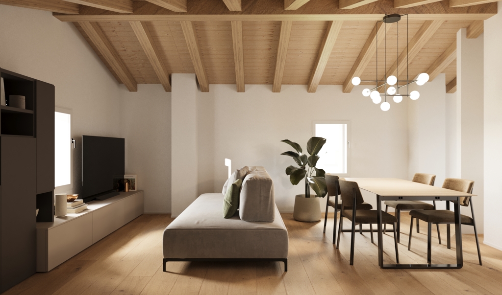 Attico in classe A4 in centro storico a San Vito al Tagliamento 1